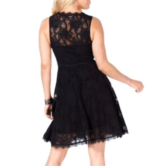 Guess Lace Bustier Sleeveless Dress Fit and Flare. Size Large - Picture 2 of 6